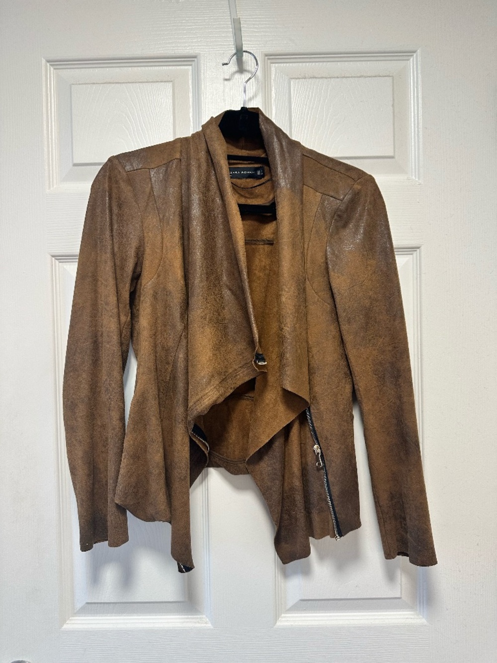 Zara Faux Leather Suede Jacket